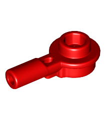 LEGO - Staaf 1L met 1 x 1 ronde plaat met holle nop - Red | N - Thumbnail