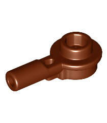 LEGO - Staaf 1L met 1 x 1 ronde plaat met holle nop - Reddish Brown | N - Thumbnail
