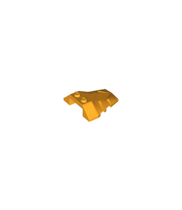 LEGO - Wig 4 x 4 hoekig met getrapte bovenkant - Bright Light Orange | N