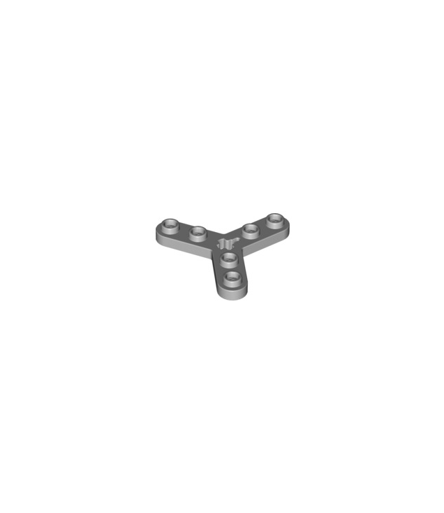 LEGO - Technic-plaatrotor 3 bladen met gladde uiteinden en 6 noppen (propeller) - Light Bluish Gray | N