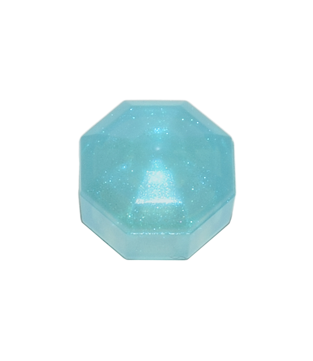 LEGO - Edelsteen achtkantig 1 x 1 - Satin Trans-Light Blue | N