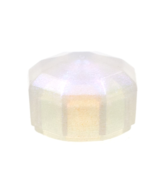 LEGO - Edelsteen achtkantig 1 x 1 - Satin Trans-Clear | N