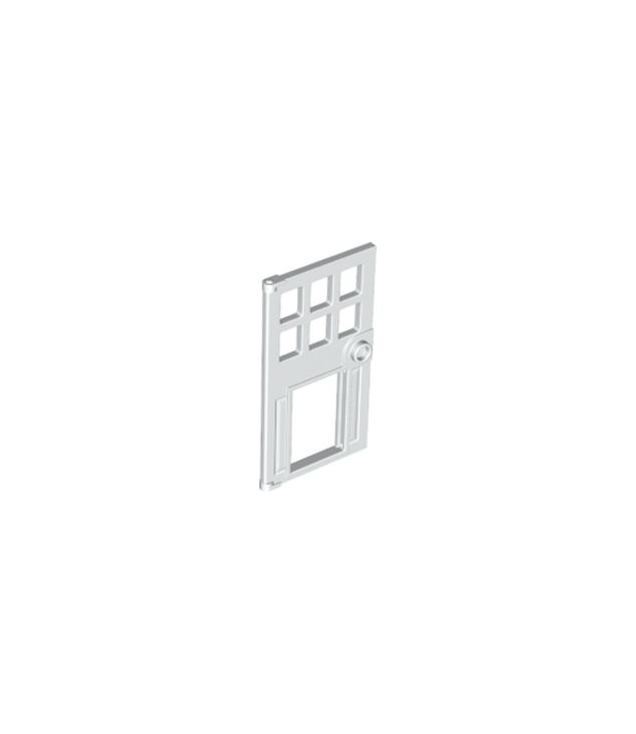 LEGO - Deur 1 x 4 x 6 met 6 ruiten, nop-handgreep en opening voor kattenluik - White | N