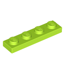 LEGO - Plaat 1 x 4 - Lime | N - Thumbnail