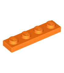 LEGO - Plaat 1 x 4 - Orange | N - Thumbnail