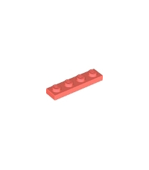 LEGO - Plaat 1 x 4 - Coral | N - Thumbnail
