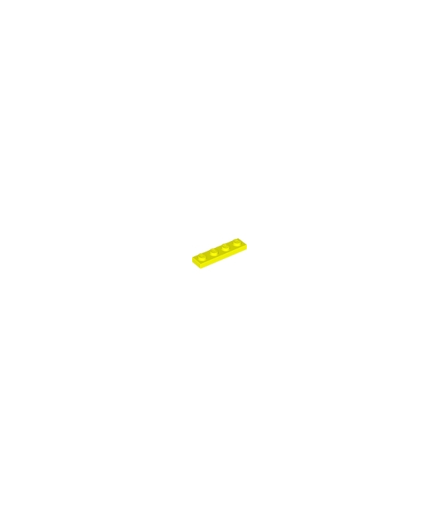 LEGO - Plaat 1 x 4 - Neon Yellow | N