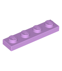 LEGO - Plaat 1 x 4 - Medium Lavender | N - Thumbnail