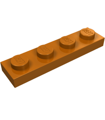 LEGO - Plaat 1 x 4 - Dark Orange | N - Thumbnail