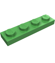 LEGO - Plaat 1 x 4 - Bright Green | N - Thumbnail