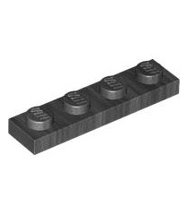 LEGO - Plaat 1 x 4 - Pearl Dark Gray | N - Thumbnail