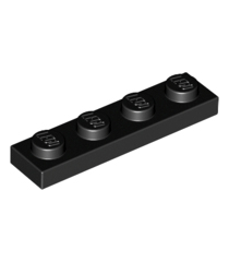 LEGO - Plaat 1 x 4 - Black | N - Thumbnail