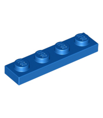 LEGO - Plaat 1 x 4 - Blue | N - Thumbnail