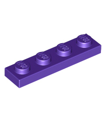 LEGO - Plaat 1 x 4 - Dark Purple | N - Thumbnail