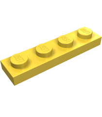 LEGO - Plaat 1 x 4 - Yellow | N - Thumbnail