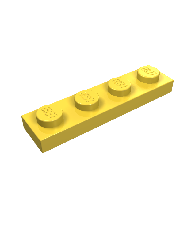 LEGO - Plaat 1 x 4 - Yellow | N