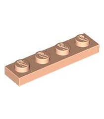 LEGO - Plaat 1 x 4 - Light Nougat | N - Thumbnail