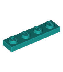 LEGO - Plaat 1 x 4 - Dark Turquoise | N - Thumbnail