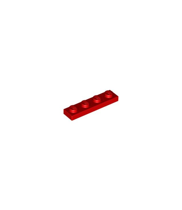 LEGO - Plaat 1 x 4 - Red | N