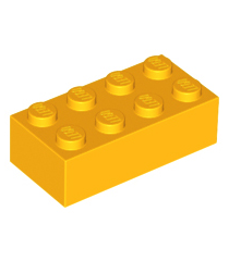 LEGO - Steen 2 x 4 - Bright Light Orange | N - Thumbnail