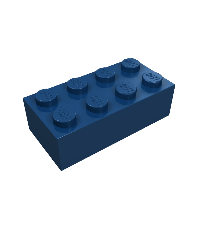LEGO - Steen 2 x 4 - Dark Blue | N