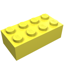 LEGO - Steen 2 x 4 - Bright Light Yellow | N - Thumbnail