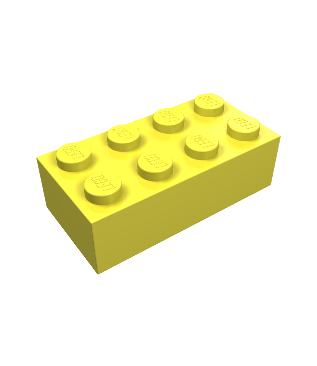 LEGO - Steen 2 x 4 - Bright Light Yellow | N