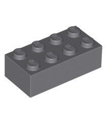 LEGO - Steen 2 x 4 - Dark Bluish Gray | N - Thumbnail