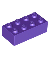 LEGO - Steen 2 x 4 - Dark Purple | N - Thumbnail