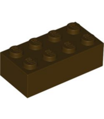 LEGO - Steen 2 x 4 - Dark Brown | N - Thumbnail