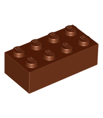 LEGO - Steen 2 x 4 - Reddish Brown | N - Thumbnail