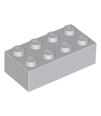 LEGO - Steen 2 x 4 - Light Bluish Gray | N - Thumbnail
