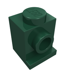 LEGO - Steen, gemodificeerd 1 x 1 met koplamp - Dark Green | N - Thumbnail