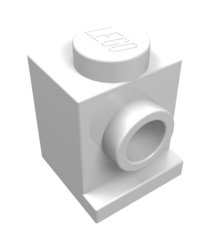 LEGO - Steen, gemodificeerd 1 x 1 met koplamp - White | N - Thumbnail