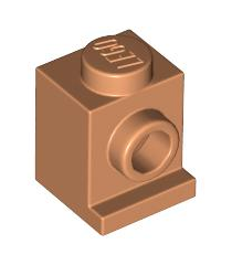 LEGO - Steen, gemodificeerd 1 x 1 met koplamp - Nougat | N - Thumbnail