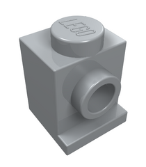 LEGO - Steen, gemodificeerd 1 x 1 met koplamp - Light Bluish Gray | N - Thumbnail