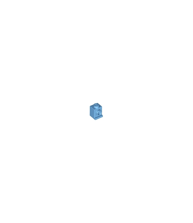 LEGO - Steen, gemodificeerd 1 x 1 met koplamp - Medium Blue | N
