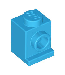 LEGO - Steen, gemodificeerd 1 x 1 met koplamp - Dark Azure | N - Thumbnail