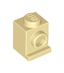 LEGO - Steen, gemodificeerd 1 x 1 met koplamp - Tan | N - Thumbnail