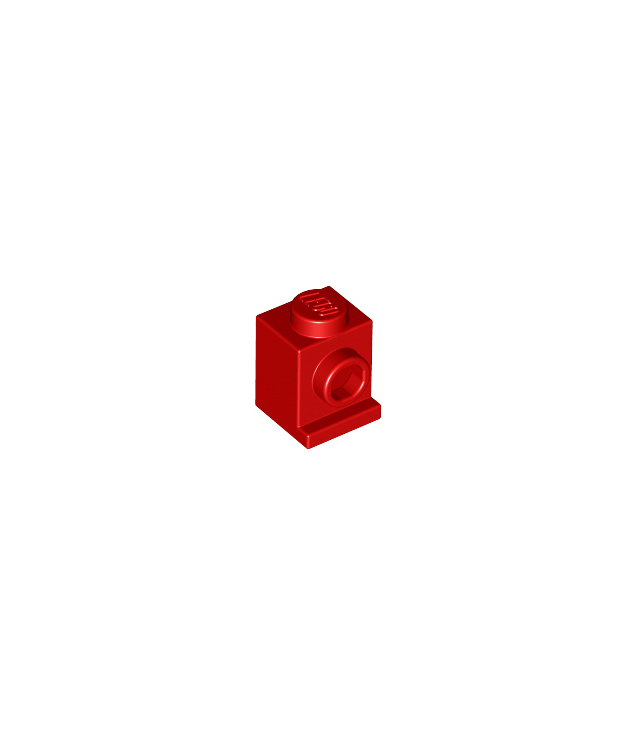 LEGO - Steen, gemodificeerd 1 x 1 met koplamp - Red | N