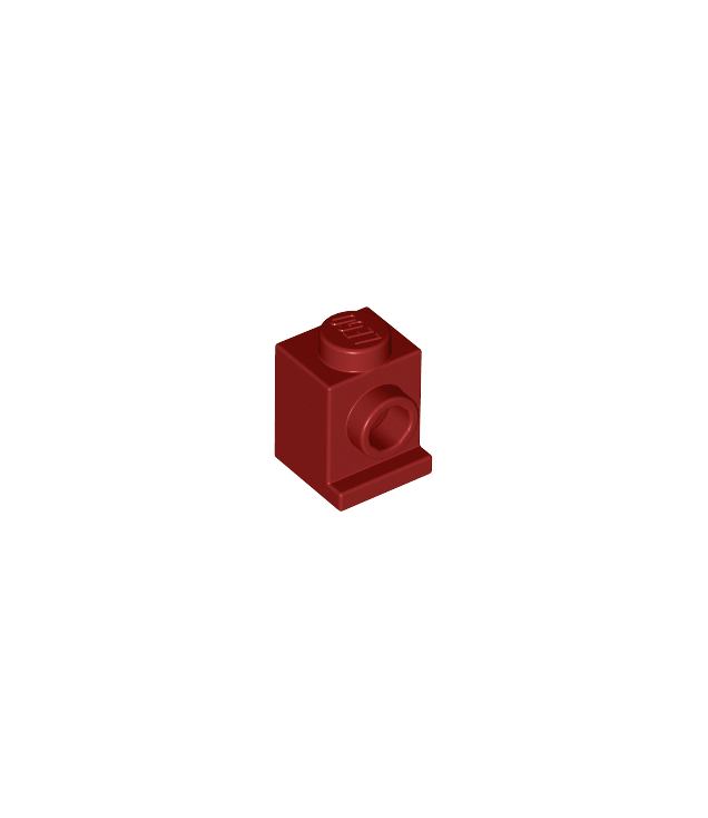 LEGO - Steen, gemodificeerd 1 x 1 met koplamp - Dark Red | N