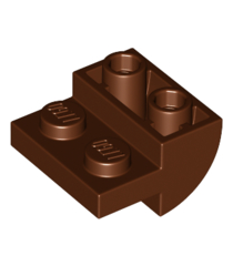 LEGO - Helling, gebogen 2 x 2 omgekeerd - Reddish Brown | N - Thumbnail