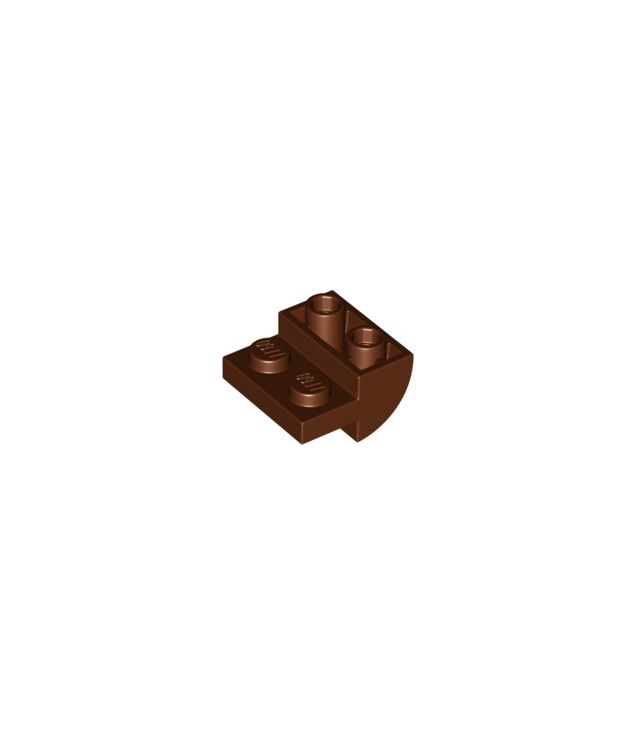 LEGO - Helling, gebogen 2 x 2 omgekeerd - Reddish Brown | N