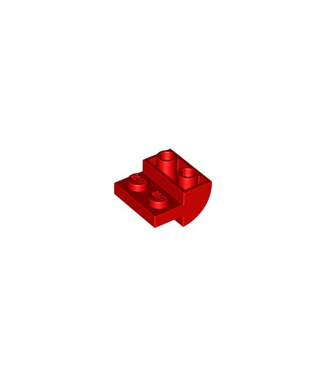 LEGO - Helling, gebogen 2 x 2 omgekeerd - Red | N