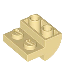 LEGO - Helling, gebogen 2 x 2 omgekeerd - Tan | N - Thumbnail