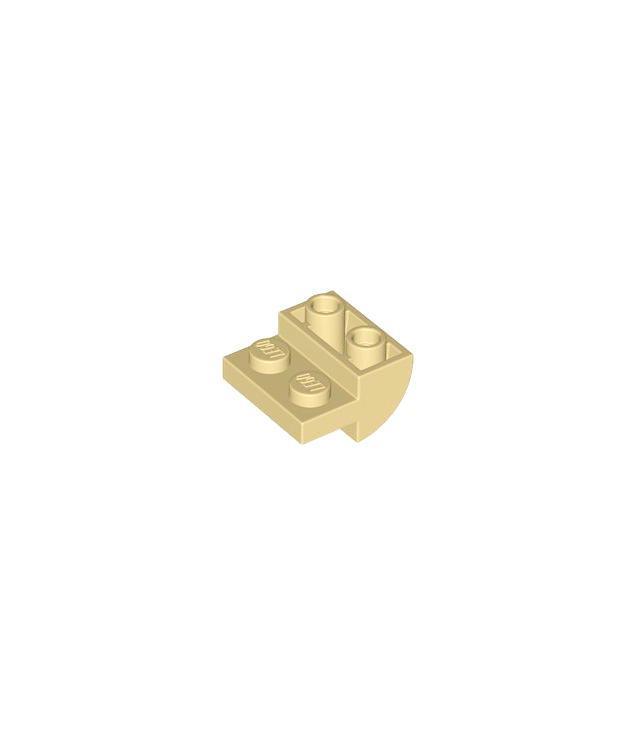 LEGO - Helling, gebogen 2 x 2 omgekeerd - Tan | N