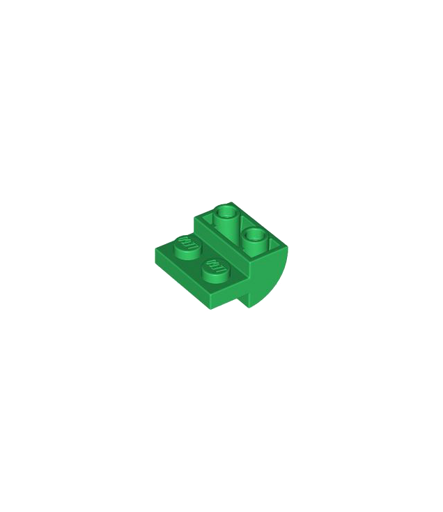LEGO - Helling, gebogen 2 x 2 omgekeerd - Green | N