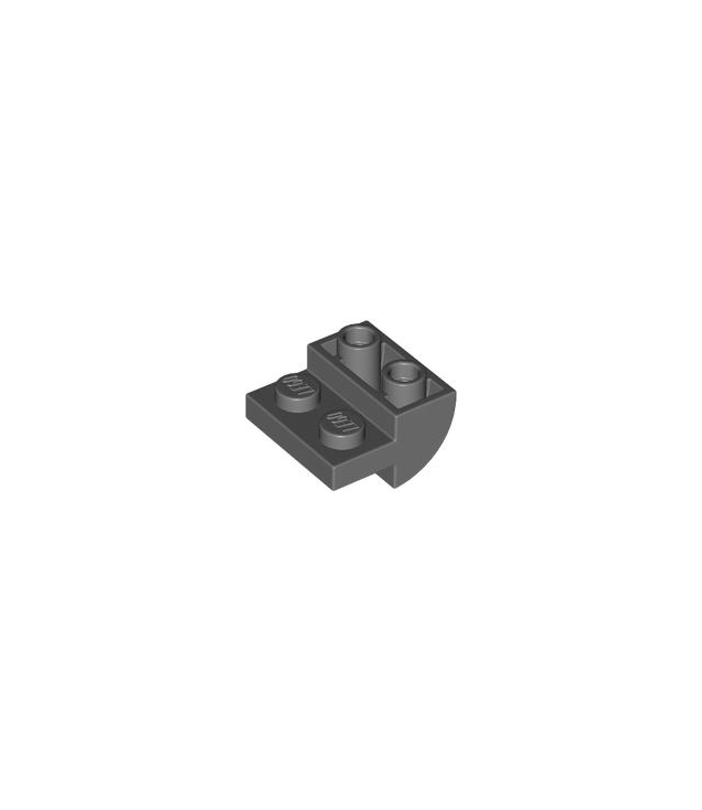 LEGO - Helling, gebogen 2 x 2 omgekeerd - Dark Bluish Gray | N