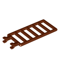 LEGO - Staaf 7 x 3 met 2 clips (ladder) - Reddish Brown | N - Thumbnail