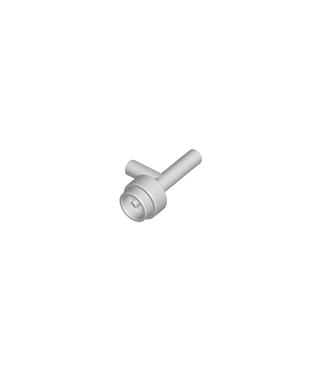 LEGO - Minifiguur-accessoire, ruimtepistool / zaklamp zonder groeven - Light Bluish Gray | N